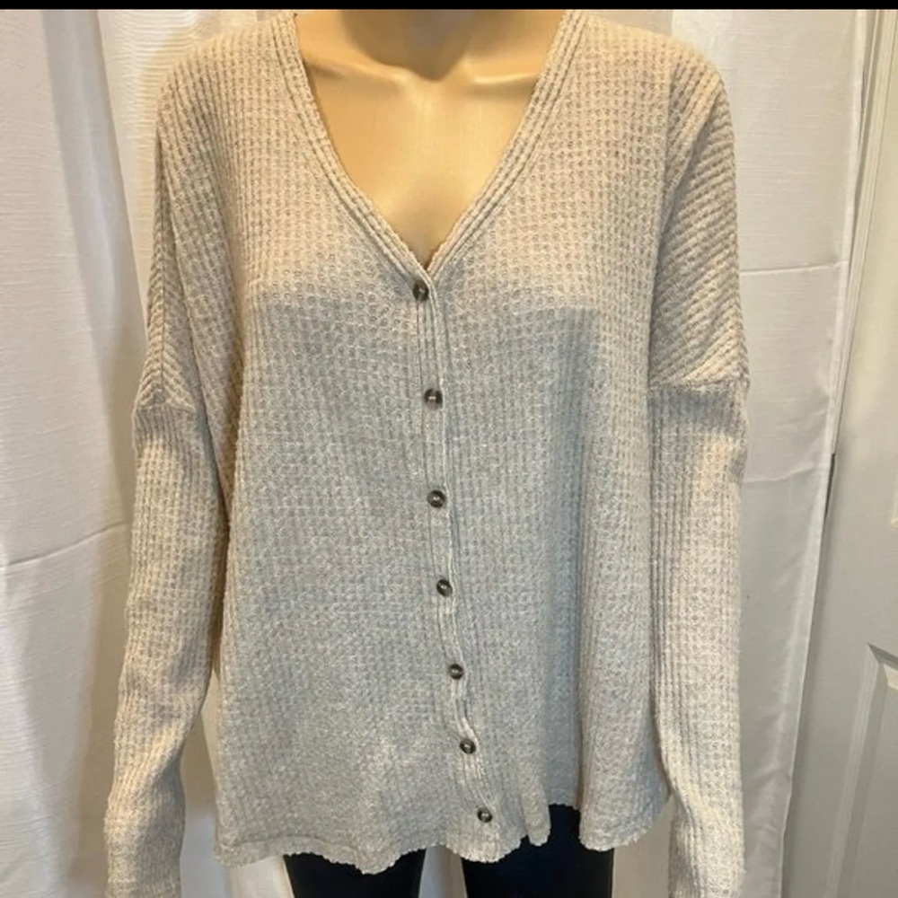 Urban outfitters waffle knit long sleeve